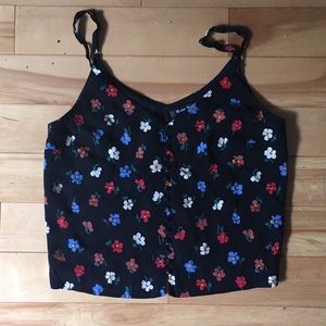 Madewell Floral Button Fromt Cami